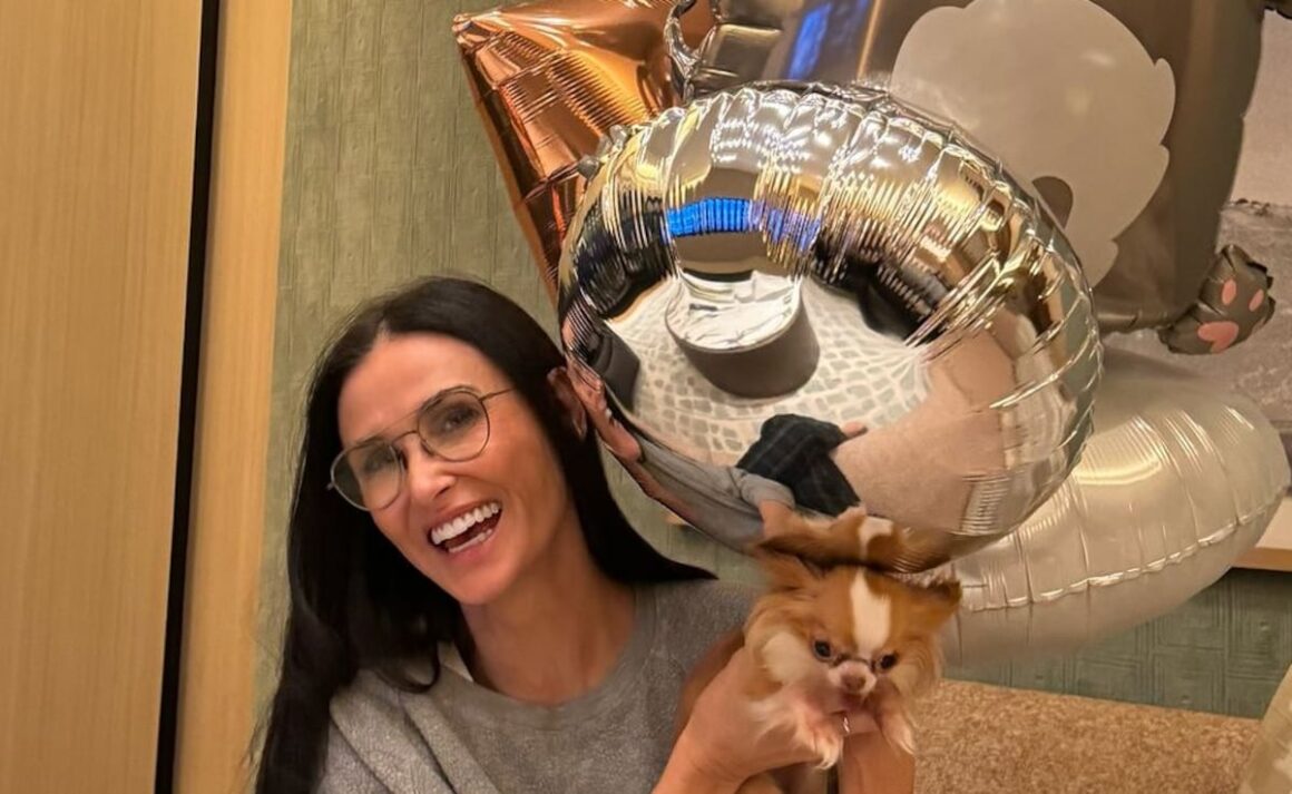 Demi Moore’s Pet Chihuahua Pilaf “Says Thank You” For Birthday Wishes