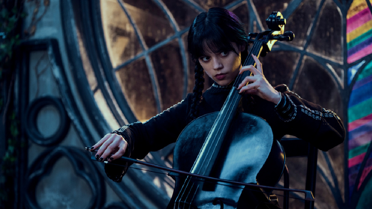 Jenna Ortega as Wednesday Addams in 'Wednesday.' Photo: Vlad Cioplea/Netflix © 2022.