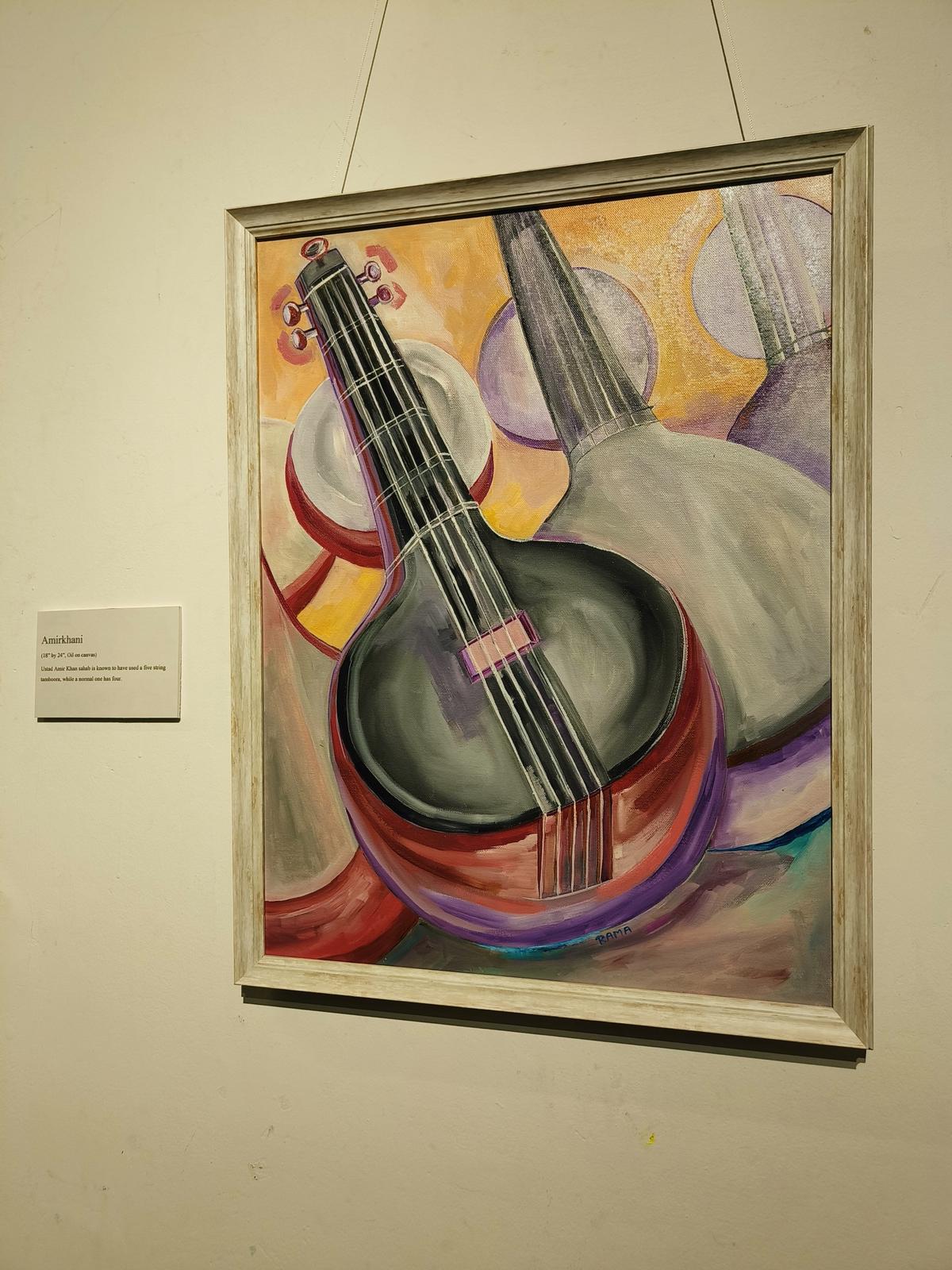 Rama’s work titled ‘Amirkhani’, a tribute to Ustad Amir Khan