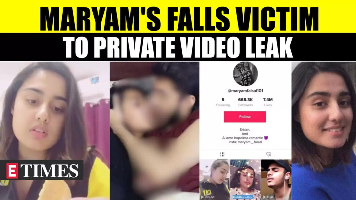 Pakistani TikToker Maryam Faisal’s Intimate Video Surfaces; Private Moments With Unidentified Man