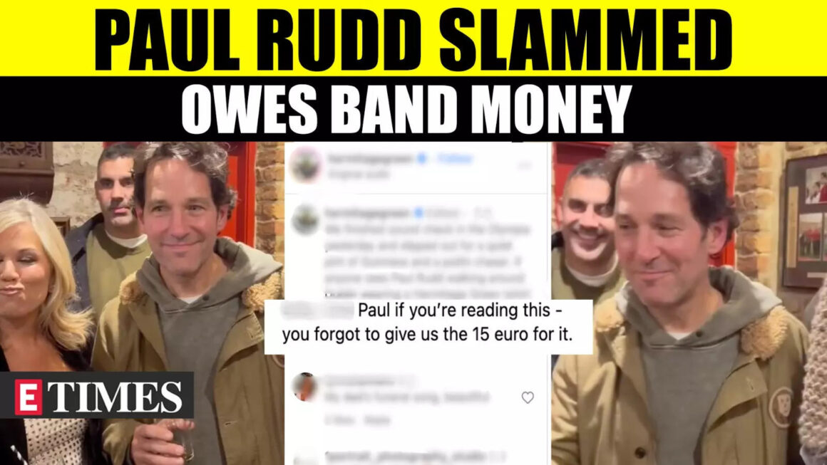 Paul Rudd Called Out By Band For Skipping Pub Tab; Here's What Really Happened | WATCH