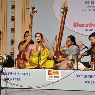 The highpoint of K. Gayathri’s concert was a unique varnam