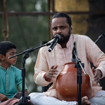 Ghatam artiste Giridhar Udupa on his solo album and playing alongside Zakir Hussain