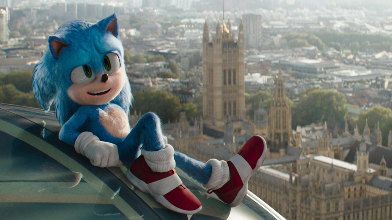 Sonic (Ben Schwartz) in 'Sonic The Hedgehog 3' from Paramount Pictures and Sega of America; Inc.