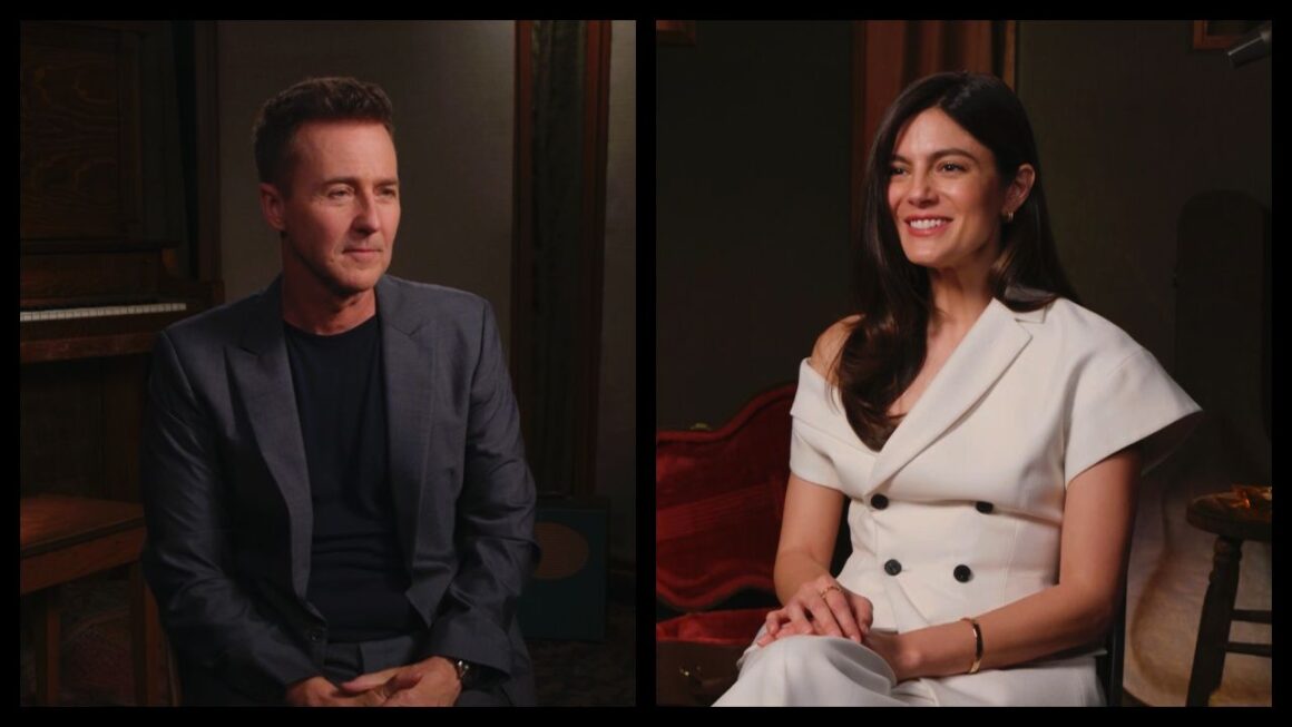 ‘A Complete Unknown’ Interview: Edward Norton and Monica Barbaro