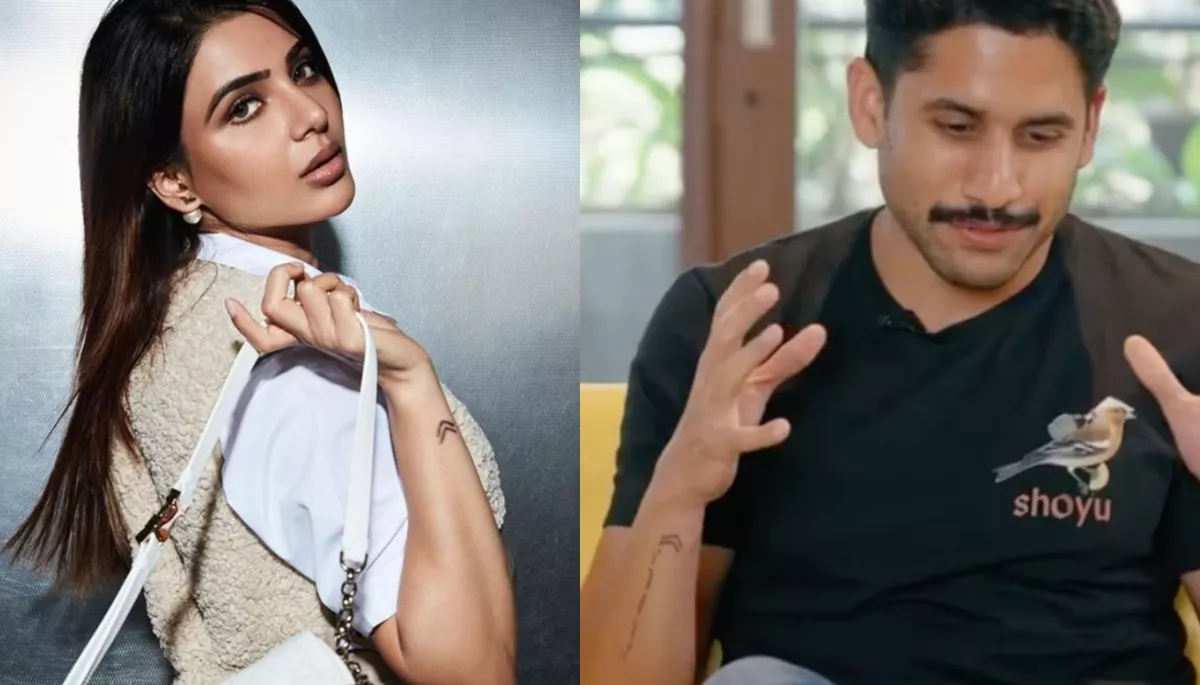 Samantha and Naga Chaitanya's wrist tattoo