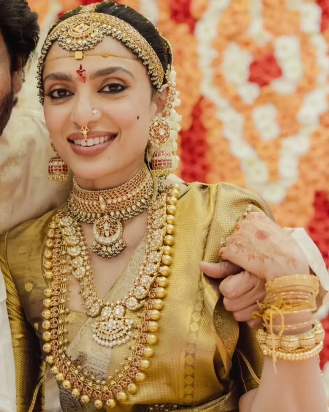 Sobhita Dhulipala's traditional south indian jewellery