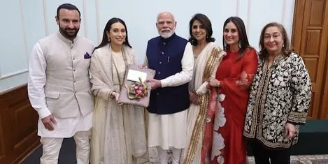 Prime Minister Narendra Modi, Saif Ali Khan, Kareena Kapoor, Alia Bhatt, Neetu Kapoor, Karishma Kapoor, Reema Jain, Raj Kapoor, Ranbir Kapoor