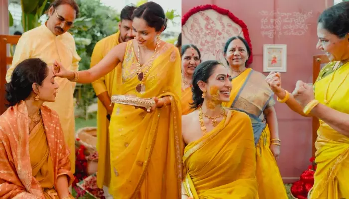 Sobhita Dhulipala's Sis, Samanta Shares Unseen Photos From Her 'Healthy Haldi' Ceremony With Family