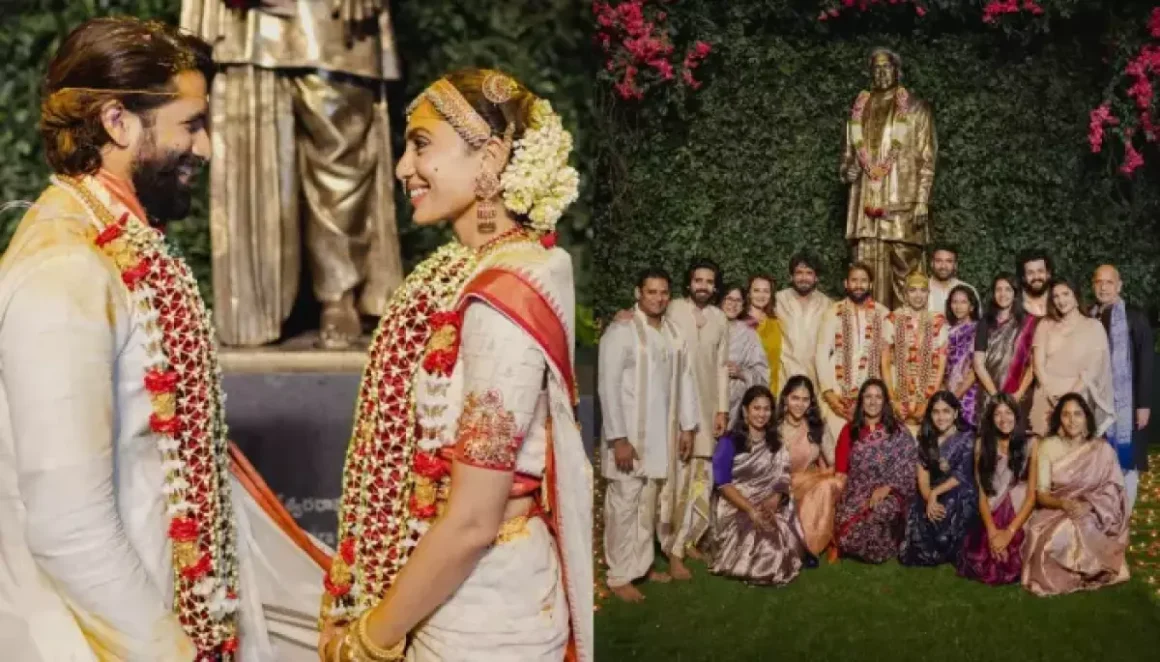 Naga Chaitanya And Sobhita Dhulipala Looks Into Each Other’s Eyes And Smile As They Pose With Family