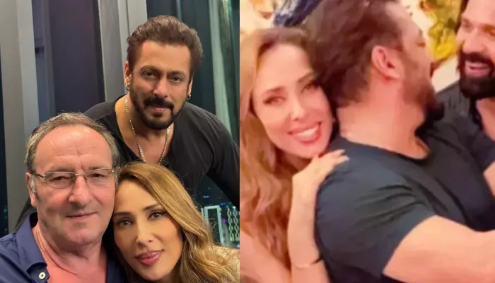 Salman Khan Celebrate GF, Iulia Vantur's Dad's B'Day Amidst Busy Schedule, Poses For Family Picture