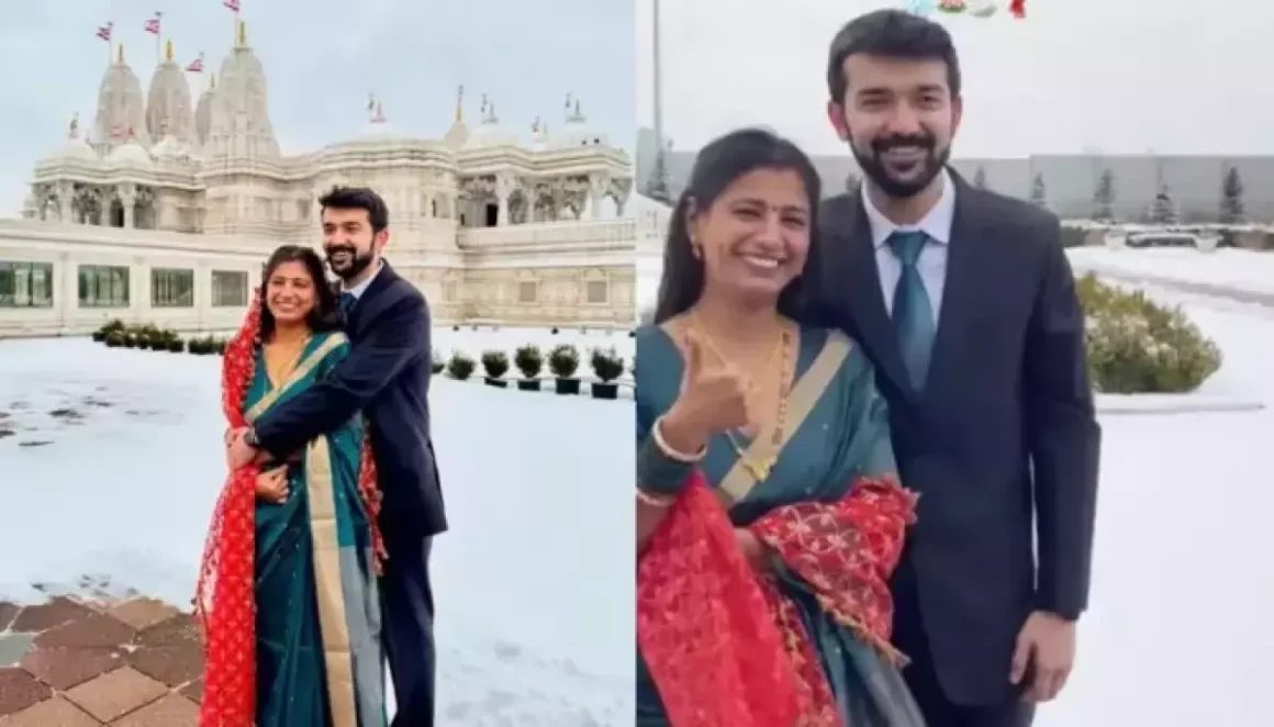 Influencer, Aastha Dhami And Mohak Papola Get Married In A Temple Wedding In Toronto Amid Snowfall