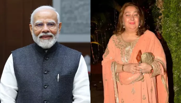 PM Modi Shares A Laugh As Raj Kapoor's Daughter, Reema Fumbles To Say 'Adarniya Pradhan Mantri'