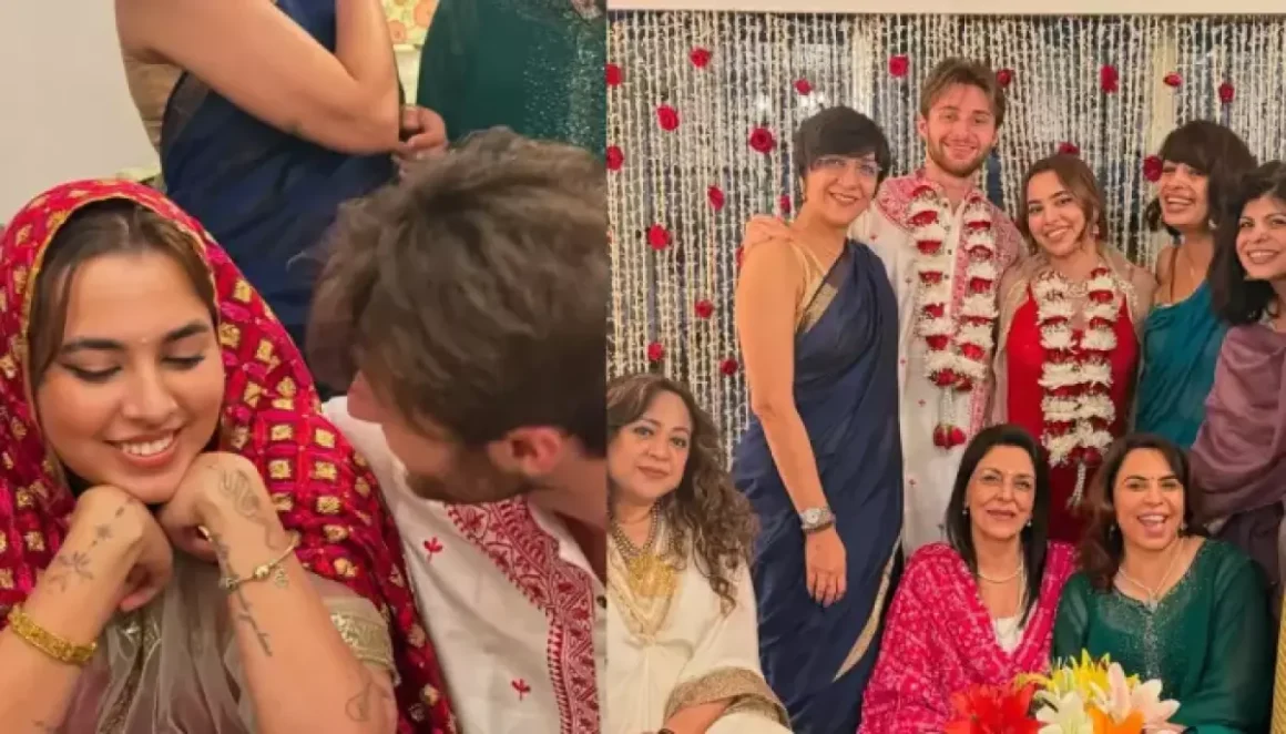 Aaliyah Kashyap’s Unseen Registration Marriage Photo Dump, She Dons Red ‘Dupatta’ For Ceremony