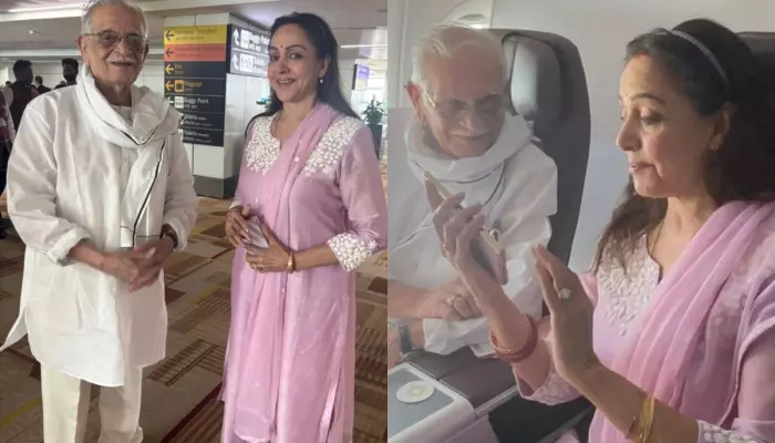 Icons, Hema Malini And Gulzar's Surprise Meeting On Flight, Former Pens, 'Was Lovely Catching Up...'