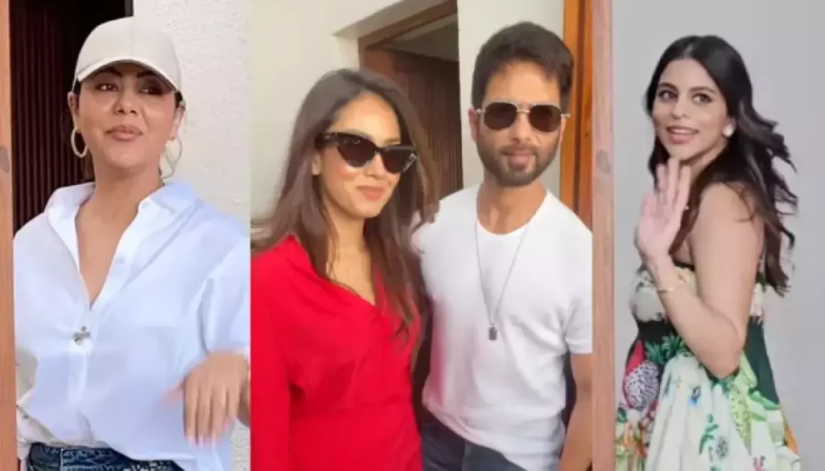 Shahid Kapoor-Mira Rajput, Suhana Khan-Gauri Khan Show Up In Style