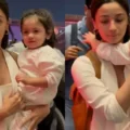 Alia Bhatt’s Daughter, Raha Gets Scared Of Shutterbugs, Hugs Mommy Tightly As They Leave For Holiday