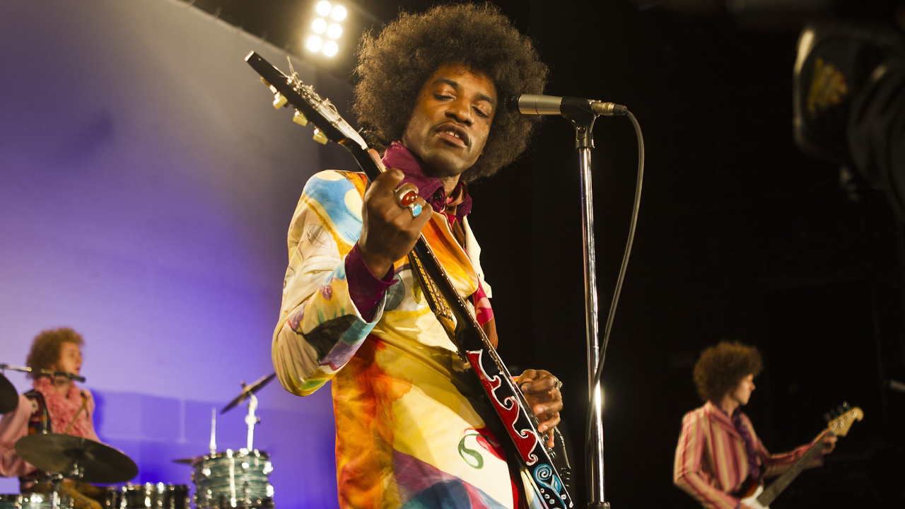 André 3000 as Jimi Hendrix in 'Jimi: All Is by My Side'. Photo: Darko Entertainment.