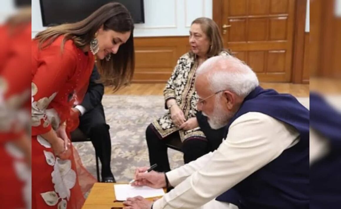 Prime Minister Narendra Modi Signs Autographs For Kareena Kapoor’s Sons Taimur And Jeh. See Viral Pic