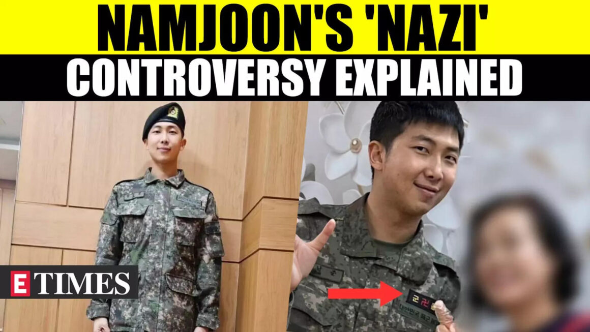 BTS Star RM aka Namjoon Sports Nazi Badge On Military Uniform? Real Meaning Of The Symbol Explained | WATCH