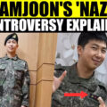 BTS Star RM aka Namjoon Sports Nazi Badge On Military Uniform? Real Meaning Of The Symbol Explained | WATCH