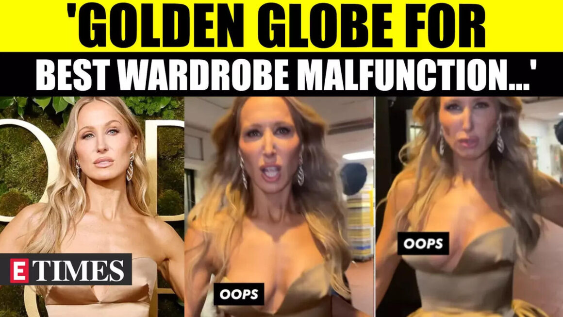 Golden Globes Host Nikki Glaser Handles Dress Mishap with Humour