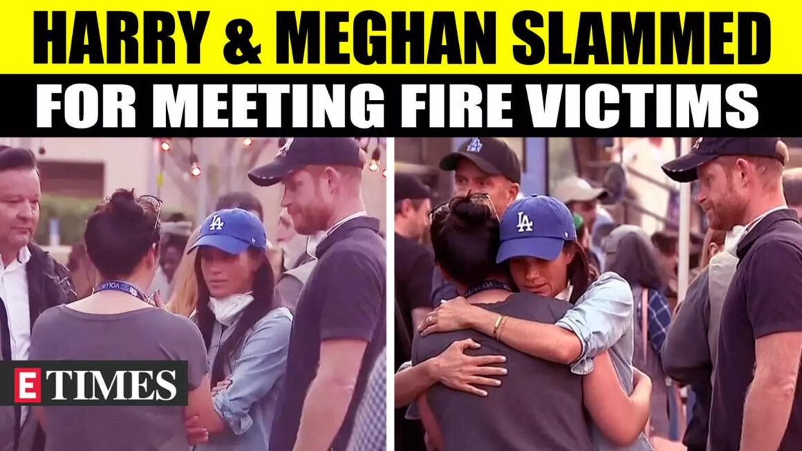 Prince Harry & Meghan Markle Trolled For 'Acting Like Royals' While Helping LA Fire Victims