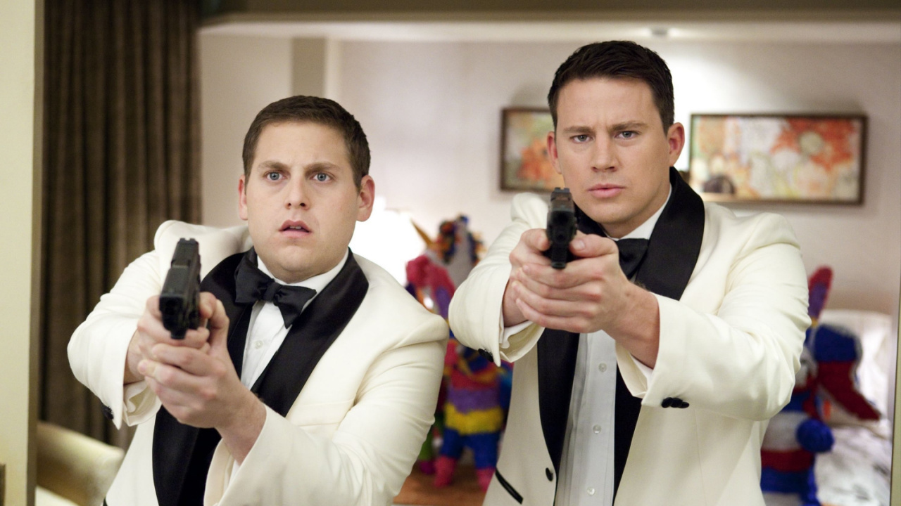 (L to R) Jonah Hill and Channing Tatum in '21 Jump Street'. Photo: Columbia Pictures.