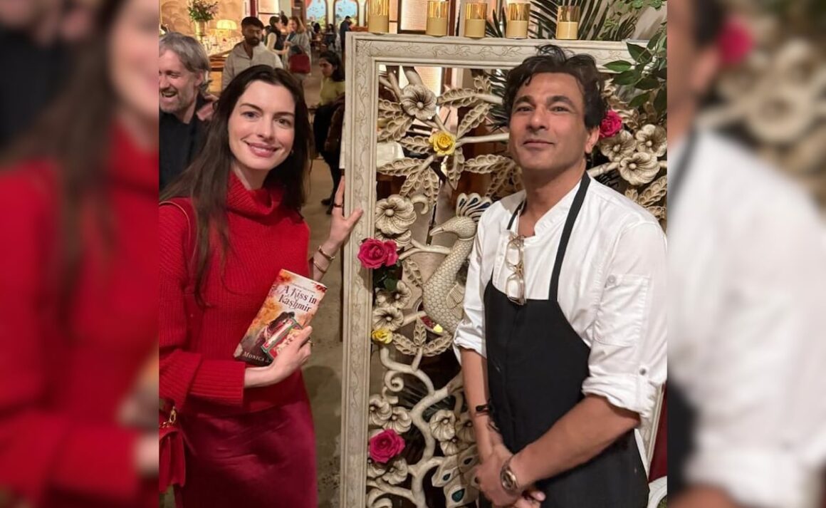 Chef Vikas Khanna Channels His Desi Core As He Gifts Mysore Sandal Soap To Anne Hathaway