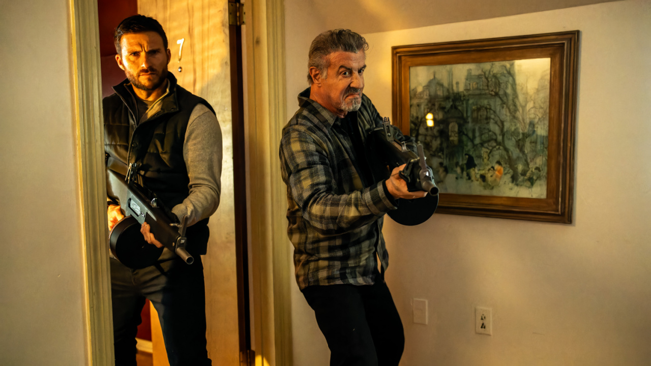 (L to R) Scott Eastwood as “Joe” and Sylvester Stallone as “Chester” in the action crime thriller 'Alarum', a Lionsgate release. Photo courtesy of Lionsgate.