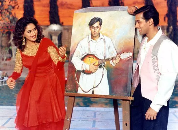 Madhuri Dixit, Indra Kumar, Aamir Khan, Anil Kapoor, Ajay Devgn