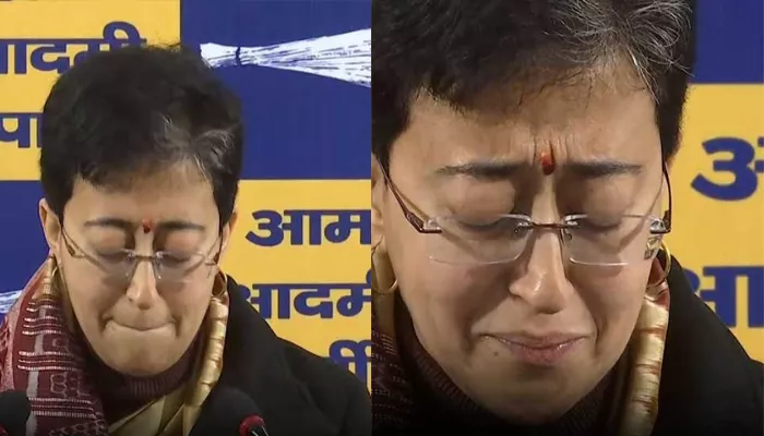 Why Delhi Chief Minister, Atishi Marlena cried during her press conference while addressing Ramesh Bidhuri's comment on her surname?