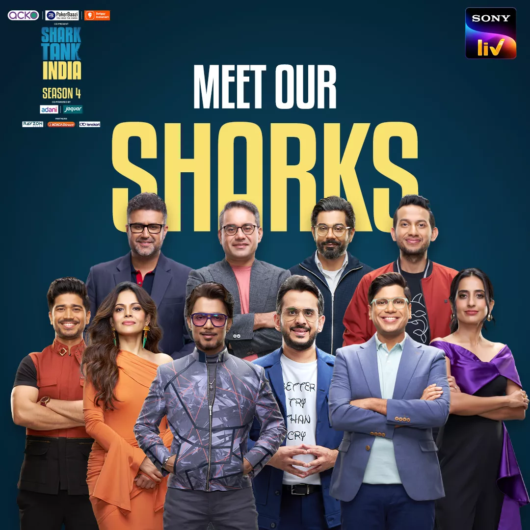 Viraj Bahl, Kunal Bahl, Ritesh Agarwal, Varun Dua, Anupam Mittal, Azhar Iqubal, Vineeta Singh, Peyush Bansal, Namita Thapar, Aman Gupta, Shark Tank India 4