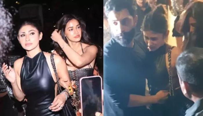 Mouni Roy Tumbles While Exiting New Year's Bash, BFF, Disha Patani And Husband, Suraj Rush To Help