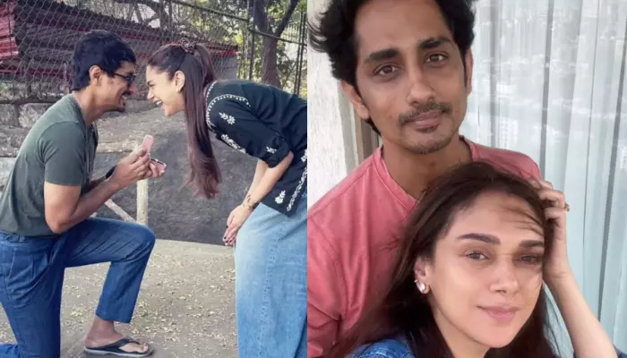 Aditi Rao Hydari Shares Unseen Photo Of Siddharth Proposing With A Ring, Her Reaction Is Unmissable