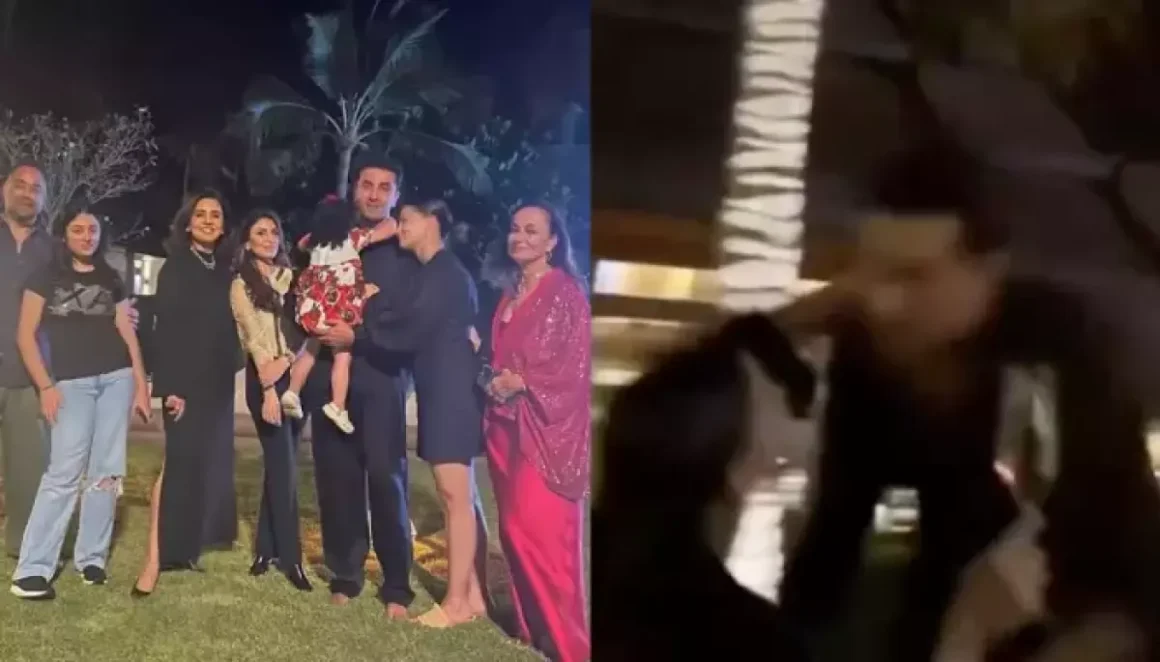 Ranbir Kapoor Runs To Hug Alia Bhatt As The Clock Struck Midnight On New Year In A Viral Video