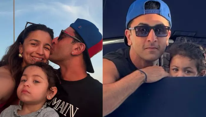 Ranbir Kapoor Kisses Alia Bhatt While Raha Frowns Seeing The Two As They Enjoy Vacaion In Thailand