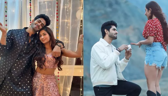 'YRKKH's Rishabh Jaiswal Proposes GF, Shreya Kalra On Her B'Day, Fans Ask If It's For A Music Video