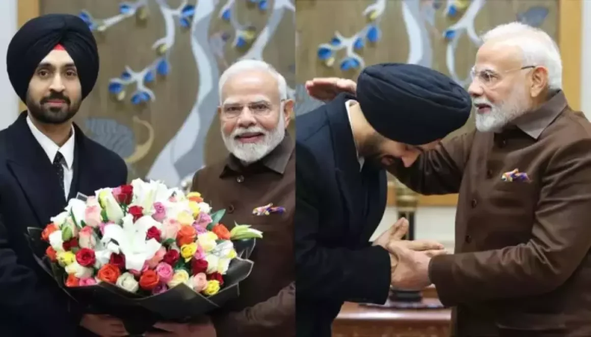 Diljit Dosanjh Sings Devotional Song About Guru Nanak As PM Modi Plays Table Like Dholak