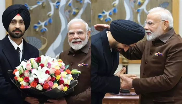 Diljit Dosanjh Sings Devotional Song About Guru Nanak As PM Modi Plays Table Like Dholak