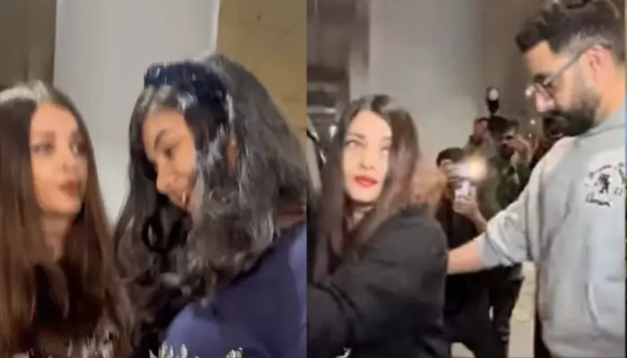 Aishwarya Rai Asks Aaradhya 'Who Pushed You' As She Skips A Step After Paps Chase Them At Airport