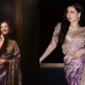 Pakistani Actress Hania Aamir Turns Indian Princess In A Lavender-Toned Pretty Saree Manish Malhotra