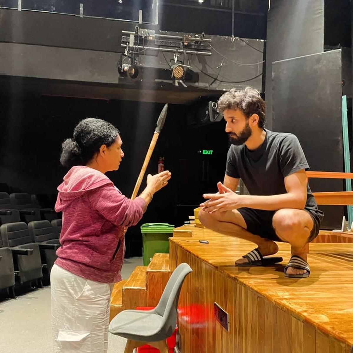 Heeba Shah with Vishesh Arora during rehearsals.