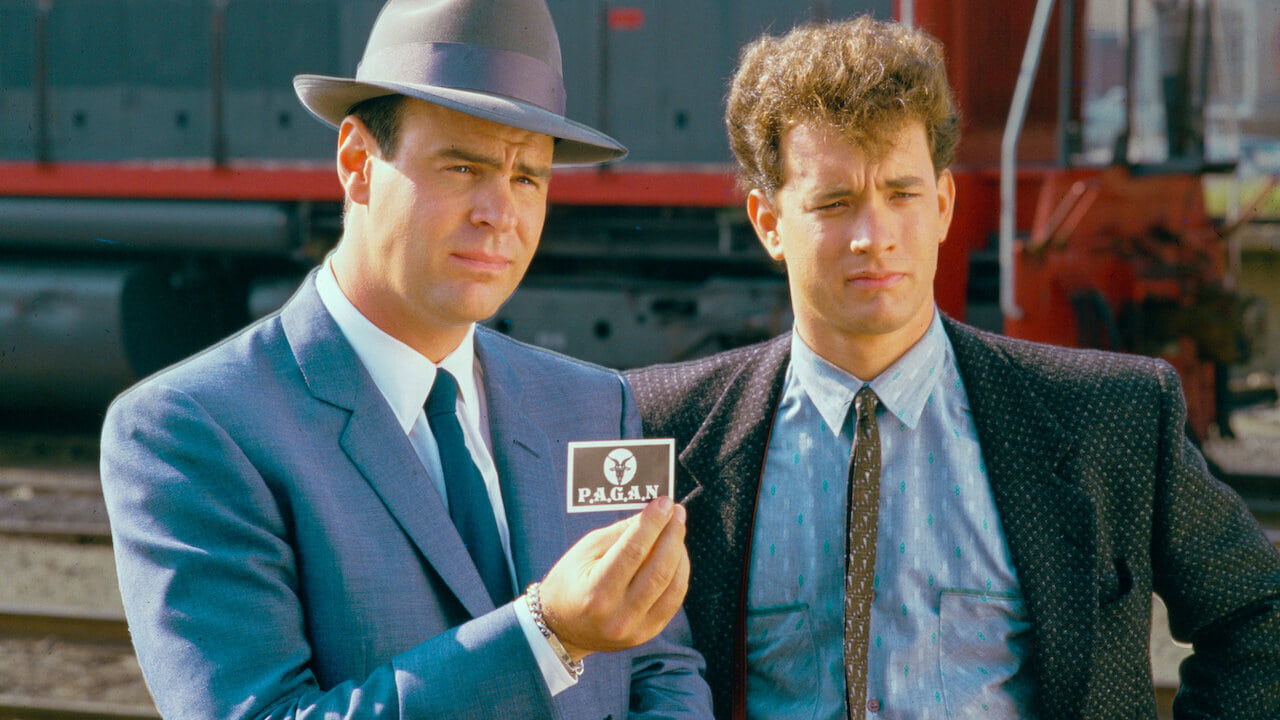 (L to R) Dan Aykroyd and Tom Hanks in 1987's 'Dragnet'. Photo: Universal Pictures.