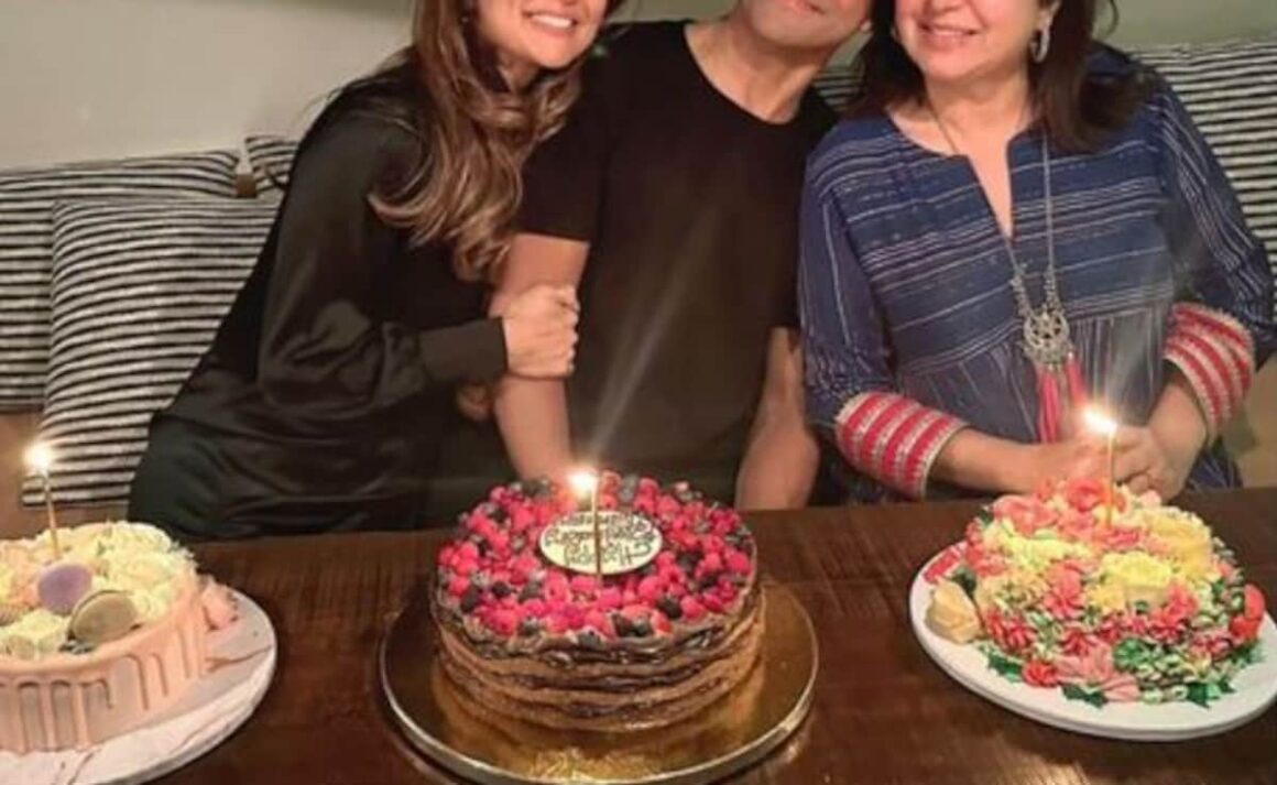 Triple Celebrations – Farhan Akhtar, Farah Khan And Anusha Dandekar Ring In Birthday Together