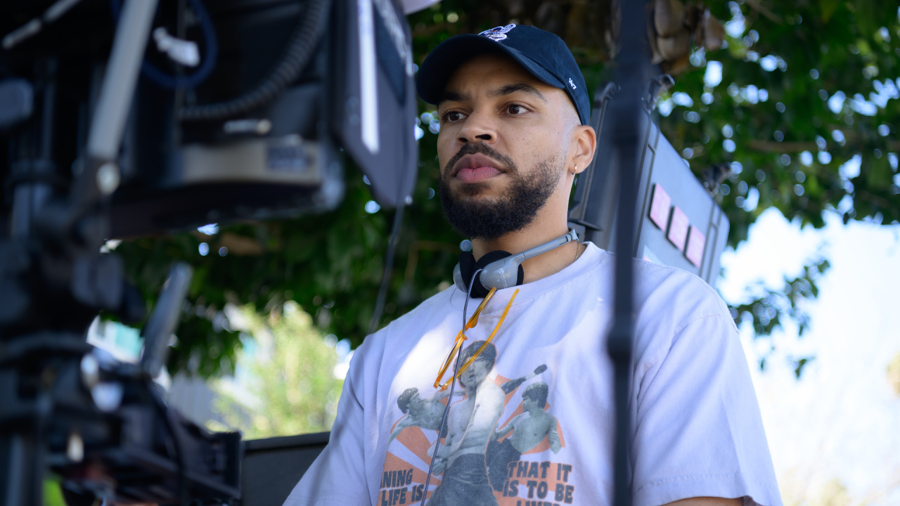 Director Lawrence Lamont on the set of Tri-Star Picture’s 'One of Them Days'. Photo courtesy of Sony Pictures and Anne Marie Fox.