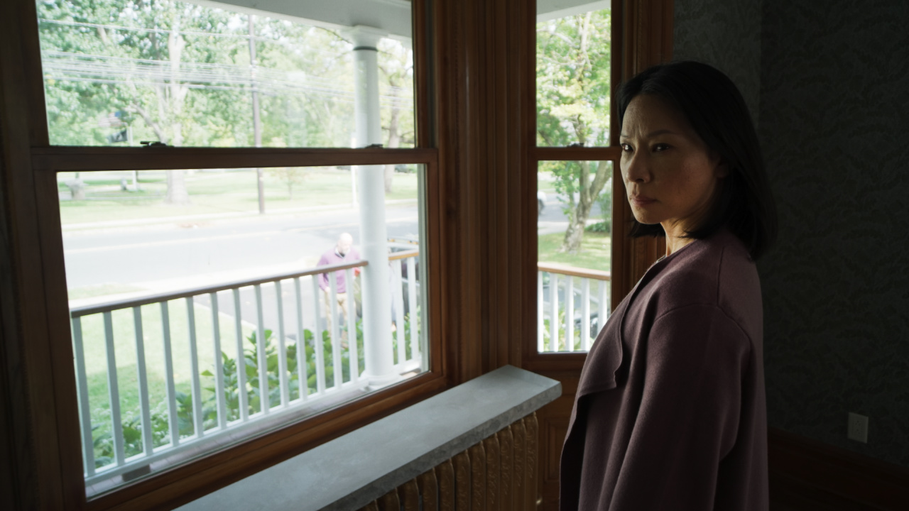 Lucy Liu in 'Presence' directed by Steven Soderbergh. Photo: Peter Andrews. Copyright: The Spectral Spirit Company.