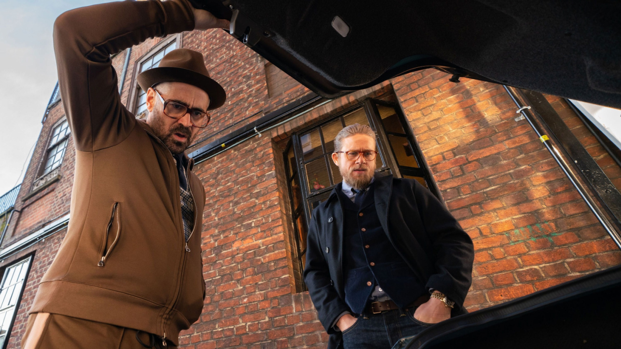 (L to R) Colin Farrell and Charlie Hunnam in 'The Gentlemen'. Photo: STXfilms.