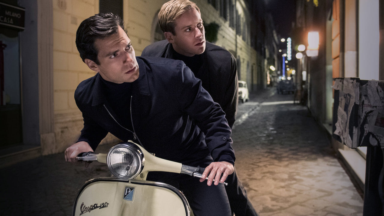 (L to R) Henry Cavill and Armie Hammer in film 'The Man From U.N.C.L.E.,' directed by Guy Ritchie.