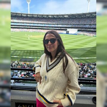 Neha Dhupia Honours Bishan Singh Bedi At India vs Australia Test Match In His Iconic Test Cricket Sweater